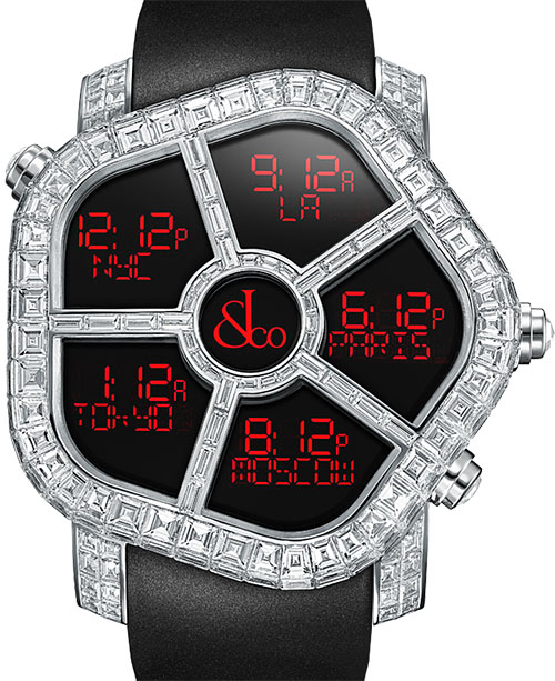 Review Jacob & Co GHOST FULL BAGUETTE DIAMONDS 300.800.30.BD.BD.4BD watch for sale